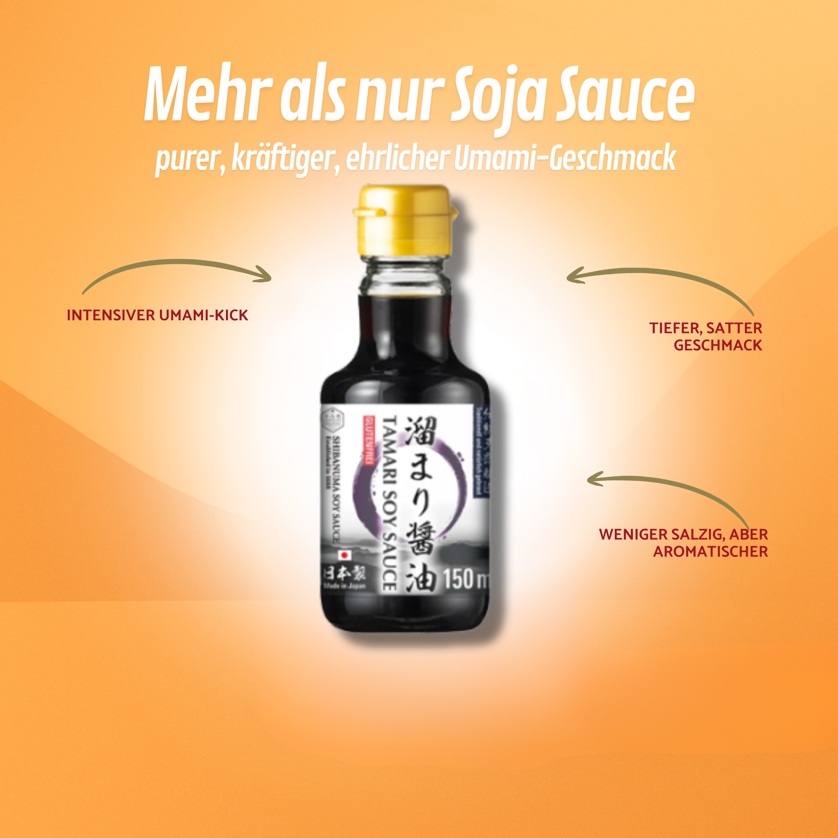SHIBANUMA Tamari Sojasauce, 150 ml