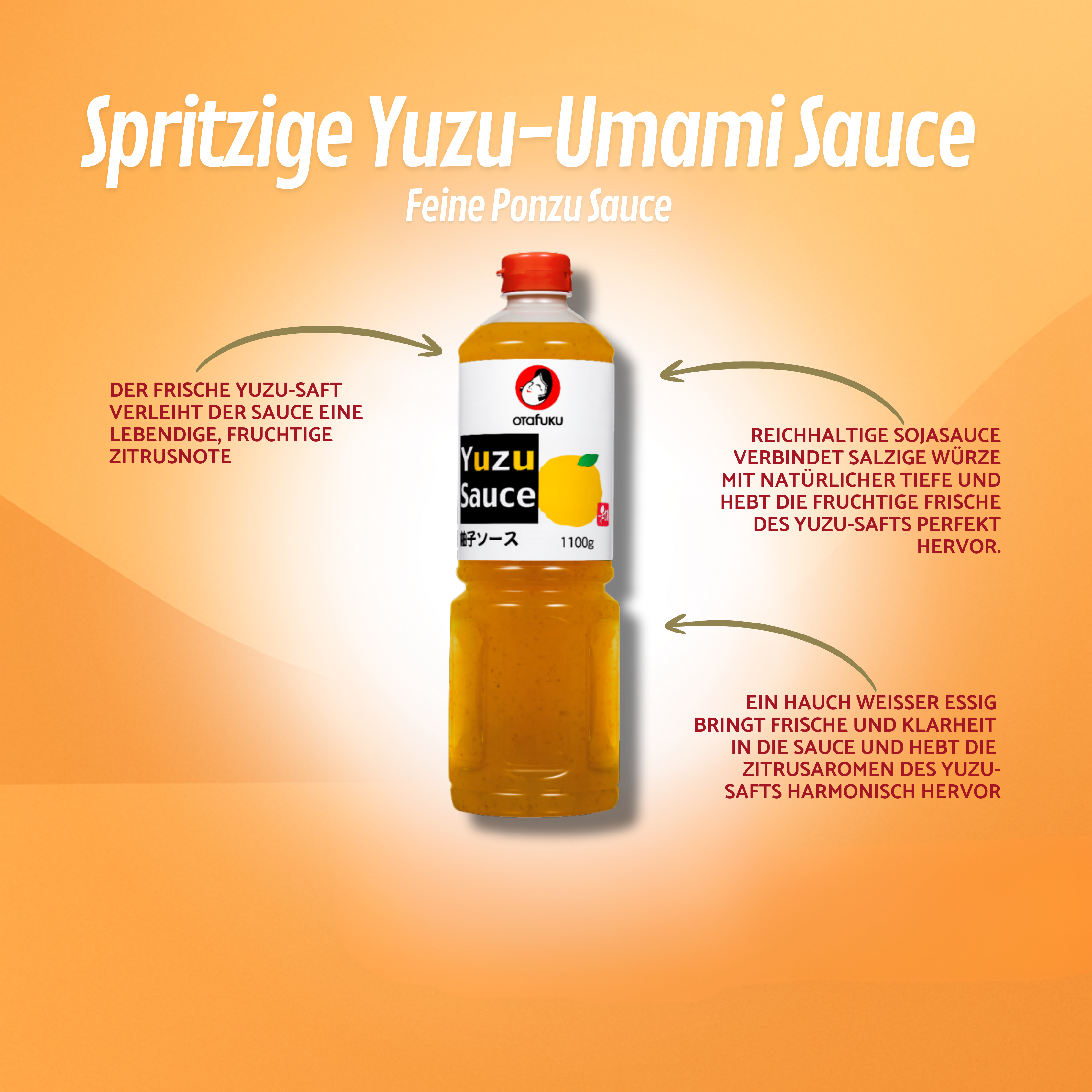 OTAFUKU Würzsauce mit Yuzu 1100ml